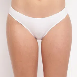 BASIICS by La Intimo Women White Solid Bikini Briefs-BCPBK11WE0-picture-20