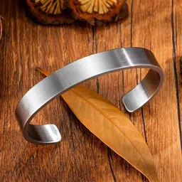 MEENAZ Men Anti Tarnish Silver-Plated Cuff Bracelet-picture-34