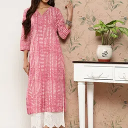 Varanga Women Printed Gotta Patti Pastels Kurta-picture-20