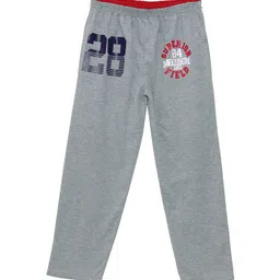 SWEET ANGEL Boys Grey Melange Solid Straight-Fit Track Pants-picture-32
