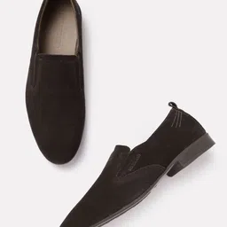 Woodland Men Round Toe Leather Slip-On Sneakers-picture-26