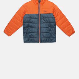 t-base Boys Navy Blue Colourblocked Lightweight Jacket-picture-48