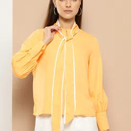 her by invictus Tie-Up Neck Top-picture-16