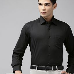 Van Heusen Slim Fit Self Striped Formal Shirt-picture-36