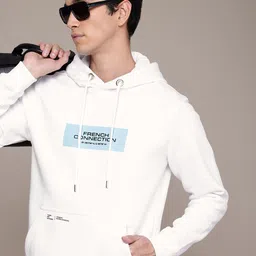 French Connection Brand Logo Printed Hooded Sweatshirt-picture-21