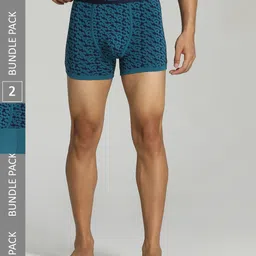 Puma Men Blue Pack Of 2 Stretch Aop Solid Trunk-picture-36