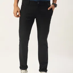 Parx Men Textured Slim Fit Trousers-image-44