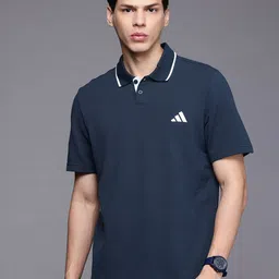 ADIDAS Brand Logo Print Detail Polo Collar Tipping Sports T-shirt-picture-42
