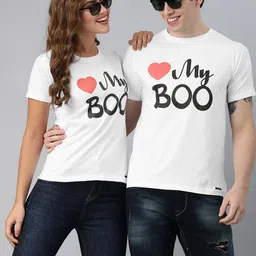 BRATMA Men White  Black Typography Print Round Neck Pure Cotton T-shirt-picture-15