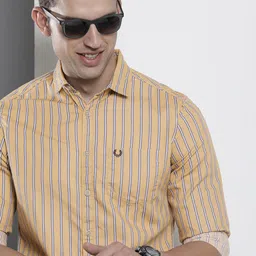 The Indian Garage Co Men Slim Fit Multi Stripes Opaque Casual Shirt-picture-16