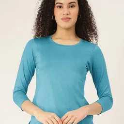 BRINNS Women Turquoise Blue T-shirt-picture-26