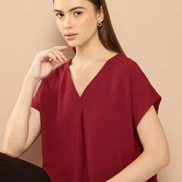 her by invictus Crinkled Extended Sleeves Top-image-97