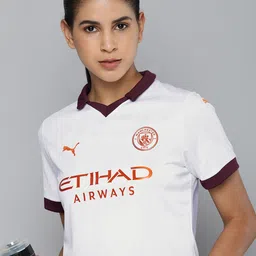 Puma Typography Manchester City 23/24 Away Polo Collar Drycell Football T-shirt image 1