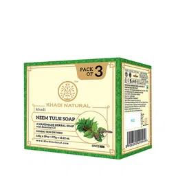 Khadi Natural Set of 3 Handmade Neem-Tulsi Soap-picture-38