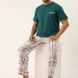 ETC Men Pure Cotton Night Suit-picture-36