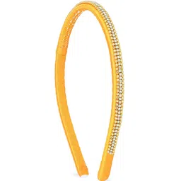AKSHARA Girls Mustard Yellow & Gold-Toned Embellished Hairband-picture-54