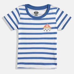 Eteenz Boys Paw Petrol Striped Premium Cotton T-shirt-picture-55