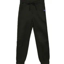 Campana Boys Olive Green Regular Fit Solid Joggers-picture-23