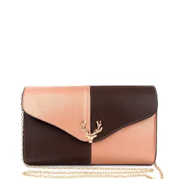 Spice Art Black & Peach-Coloured Colourblocked Clutch-picture-26