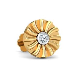 KUBERBOX 18K Yellow Gold Diamond Ciru Nose Stud-picture-44