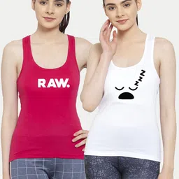 Friskers Pack of 2 Printed Tank Tops-picture-24