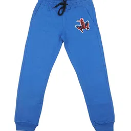 Marvel by Wear Your Mind Boys Blue Spiderman Print Solid Joggers-picture-28
