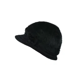 iSWEVEN Unisex Black Self-Design Visor Cap-picture-18
