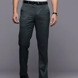 Louis Philippe Men Slim Fit Formal Trousers-image-49