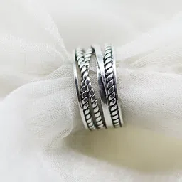 JOKER & WITCH Oxidised Silver-Plated Finger Ring-picture-17