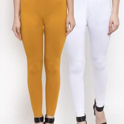 TAG 7 Women Pack Of 2 Solid Leggings-picture-48