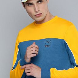 one8 x PUMA Men Colourblocked Slim Fit Crew Sweatshirt-picture-5