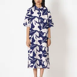 Kameez by Pooja Kejriwal Printed Shirt Midi Dress-picture-34