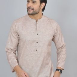 Anouk Rustic Mandarin Collar Short Kurta-picture-44