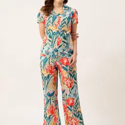 ETC Floral Printed Night Suit-image-92
