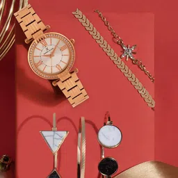 Daniel Klein Watch With 5 Pcs Bracelet Gift Set-picture-22
