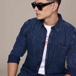 The Roadster Life Co. Pure Cotton Striped Casual Shirt-picture-24