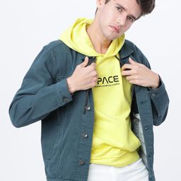 LOCOMOTIVE Men Teal Solid Bomber-picture-41
