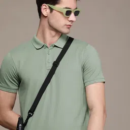 WROGN Self Design Polo Collar T-shirt-picture-42