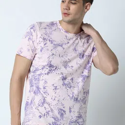 Huetrap Men Pink Printed Round Neck T-shirt-picture-28