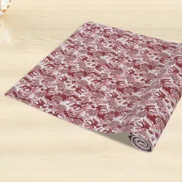 Kuber Industries Maroon & White Printed Kitchen Drawer Shelf Liner-picture-35