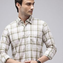 Van Heusen Sport Slim Fit Checked Pure Cotton Casual Shirt-picture-6