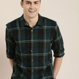 HERE&NOW Men Opaque Checked Casual Shirt-picture-23