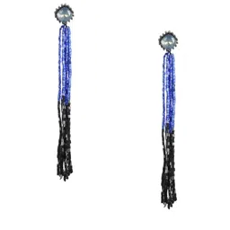 Mali Fionna Black & Black Quirky Drop Earrings-picture-19