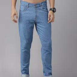 The Roadster Lifestyle Co. Men Mid-Rise Tapered Fit Stretchable Jeans-image-36