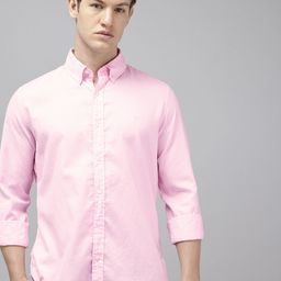 Van Heusen Sport Slim Fit Micro Checked Pure Cotton Casual Shirt-picture-0
