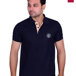 LA MILANO Men Pack Of 2 Solid Slim Fit T-shirts image 1