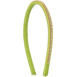 AKSHARA Girls Green & Gold-Toned Embellished Hairband-picture-15
