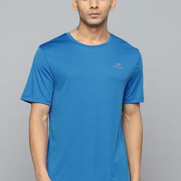 Alcis Men Blue Solid Slim Fit T-shirt-picture-16