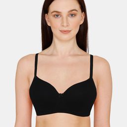 Zivame Black T-shirt Bra Full Coverage Lightly Padded-picture-5