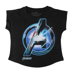 Marvel by Wear Your Mind Girls Black Printed Top-picture-31